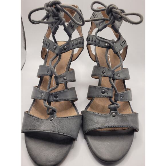 Report Women Sandals Scout Gilley Grey 3.5 Heel Sz 10 - Picture 1 of 5